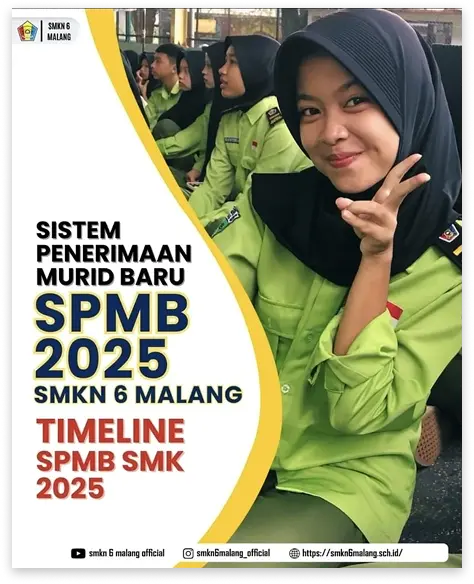 Poster PPDB SMKN 6 Malang